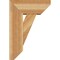 Ekena Millwork Traditional Slat Rough Sawn Bracket w/ Offset Brace, Western Red Cedar, 8"W x 18"D x 26"H BKT0806X18X26TRA06RWR - alternate 4